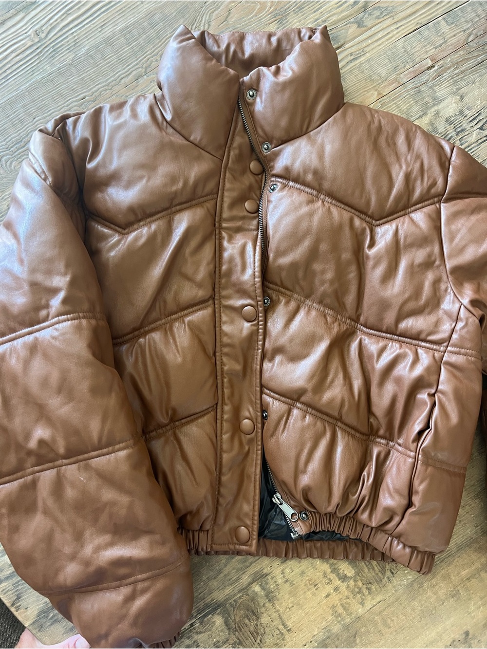 Zara Brown Puffer Jacket